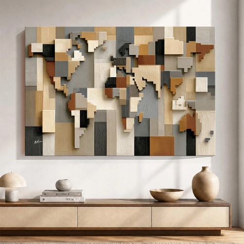 Leinwand bilder xxl weltkarte - bilder,
