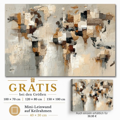 Leinwand bilder xxl weltkarte - xxl,