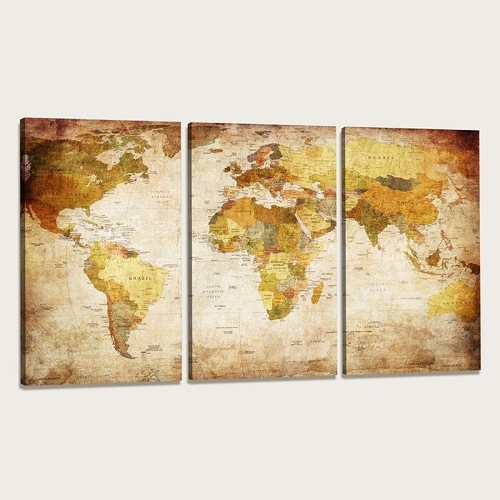 Bilder leinwand weltkarte - bilder,